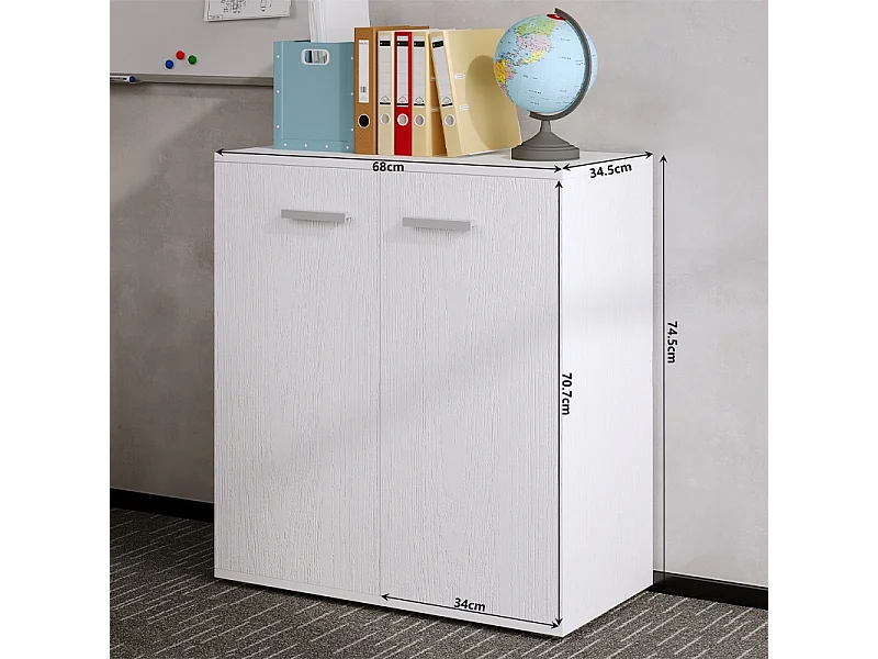 Commode, meuble de rangement, étagère blanche à tiroirs pour chambre à coucher ou salon, style loft moderne, 90 cm