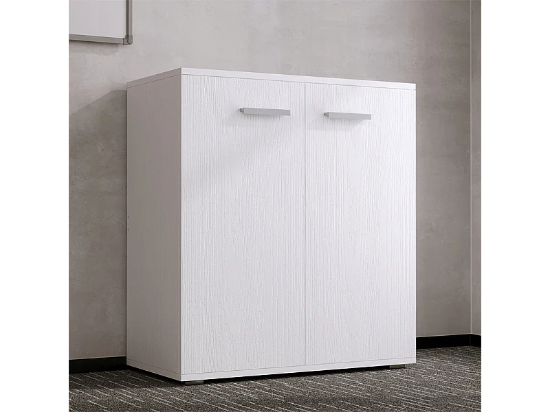Commode, meuble de rangement, étagère blanche à tiroirs pour chambre à coucher ou salon, style loft moderne, 90 cm