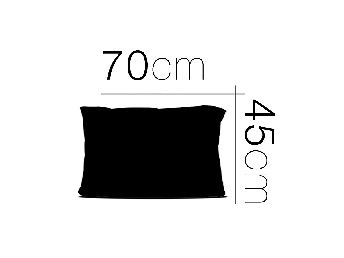 Lot de 2 Oreillers rectangulaire en mousse viscoélastique Déhoussable,coloris blanc-Largeur 45 x Longueur 70 cm