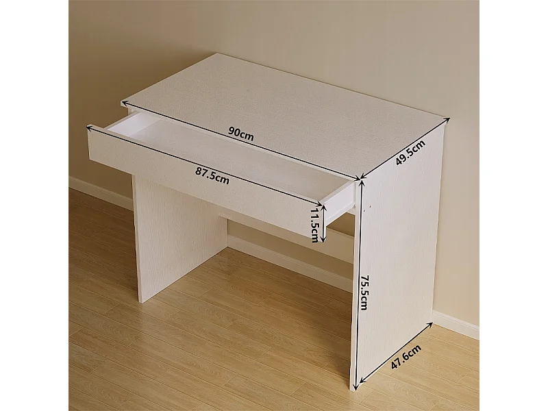 Secretária para computador juvenil, mesa moderna com 5 gavetas, estilo loft, 120 cm