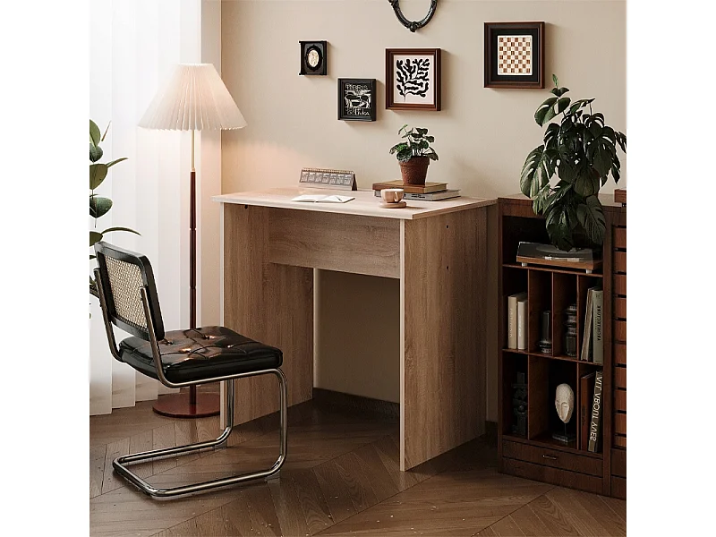 Computerbureau, Scandinavisch bureau voor een loftkamer, eiken sonoma, 80 cm