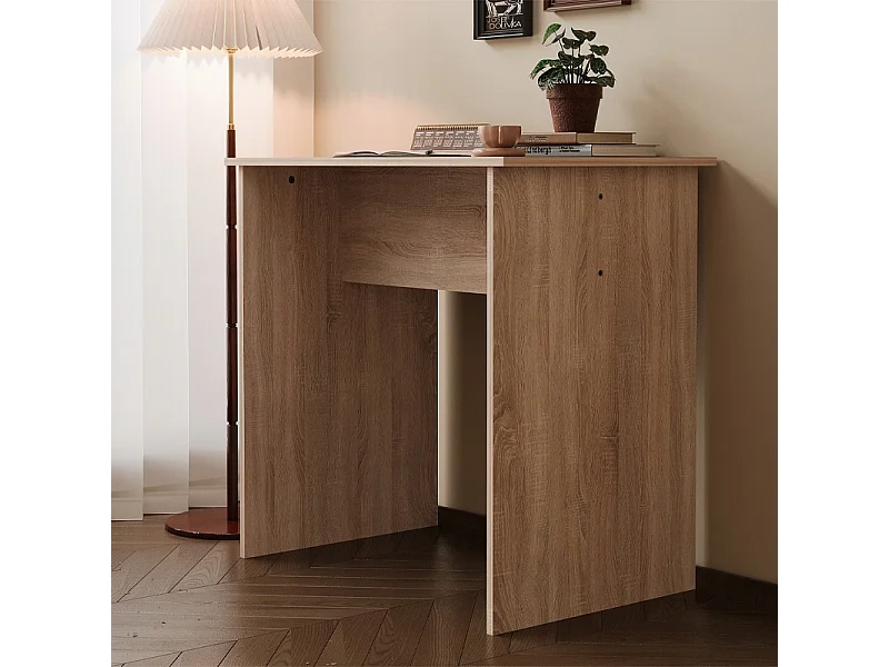 Computerbureau, Scandinavisch bureau voor een loftkamer, eiken sonoma, 80 cm
