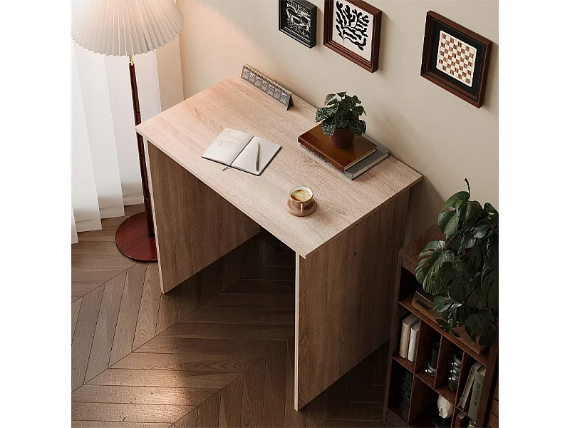 Computerbureau, Scandinavisch bureau voor een loftkamer, eiken sonoma, 80 cm