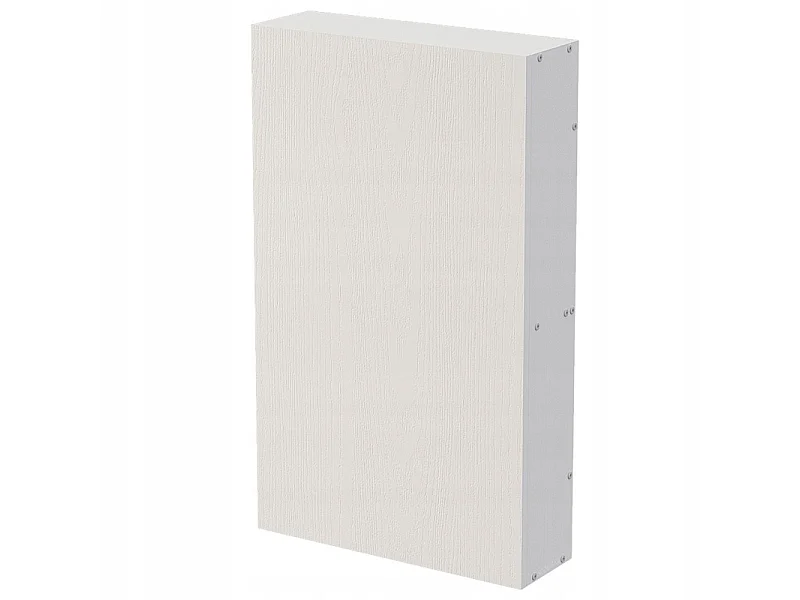 Mobile da bagno sospeso bianco con ripiano e montante, da parete, stile loft, moderno, 80 cm