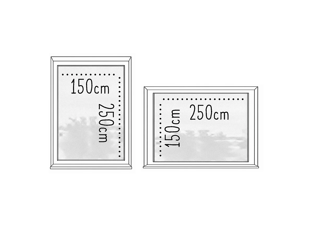 Moustiquaire de Fenêtre 150 x 250 cm avec Fixation auto-agrippante, protection efficace contre moustiques, mouches et araignées, Blanc