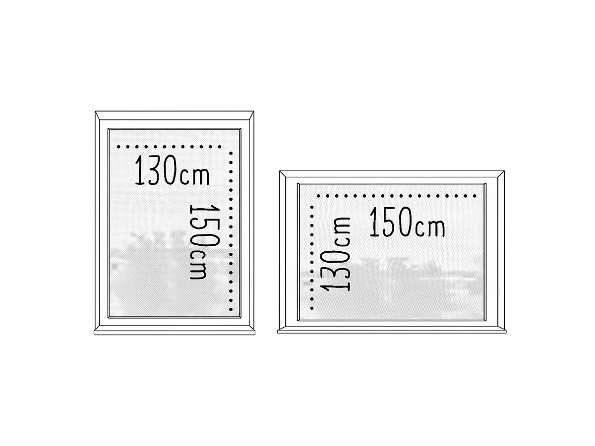 Moustiquaire de Fenêtre 130 x 150 cm avec Fixation auto-agrippante, protection efficace contre moustiques, mouches et araignées, Blanc