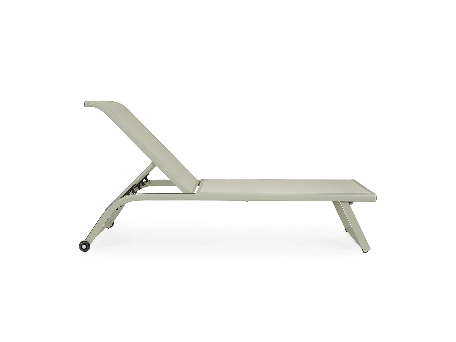 Ensemble de 2 chaises longues de jardin en textilène et aluminium - TAYLOR
