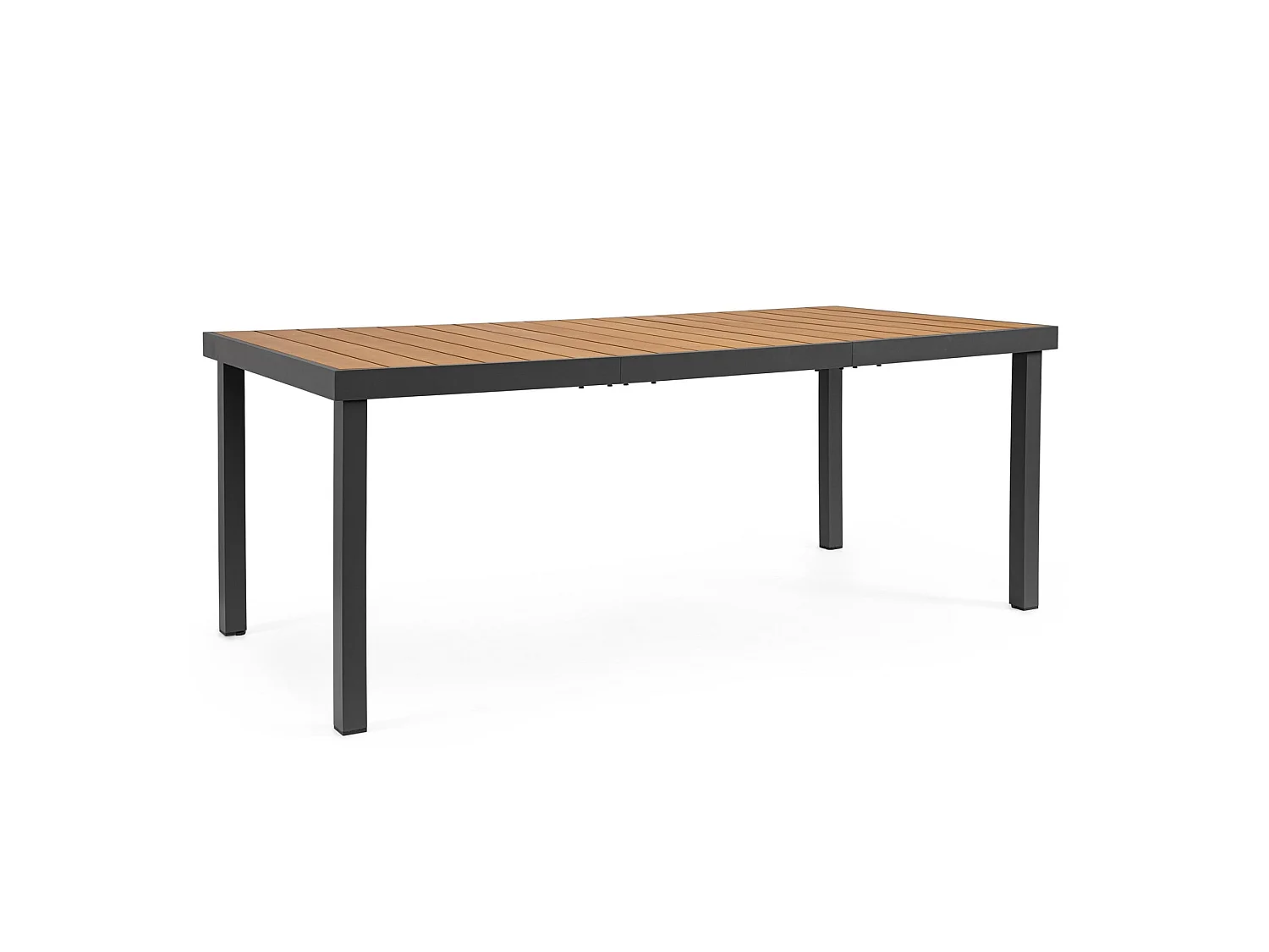 Table de jardin avec plateau effet bois et structure en aluminium - SANTANDER