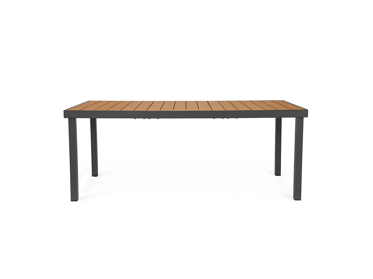 Table de jardin avec plateau effet bois et structure en aluminium - SANTANDER