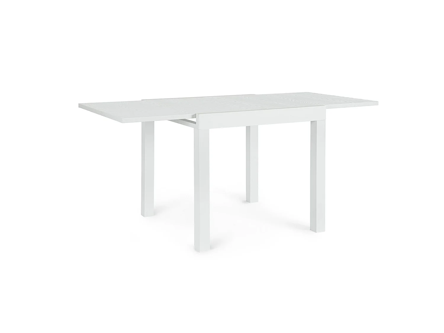Table de jardin à rallonge avec plateau effet bois  - CLIV