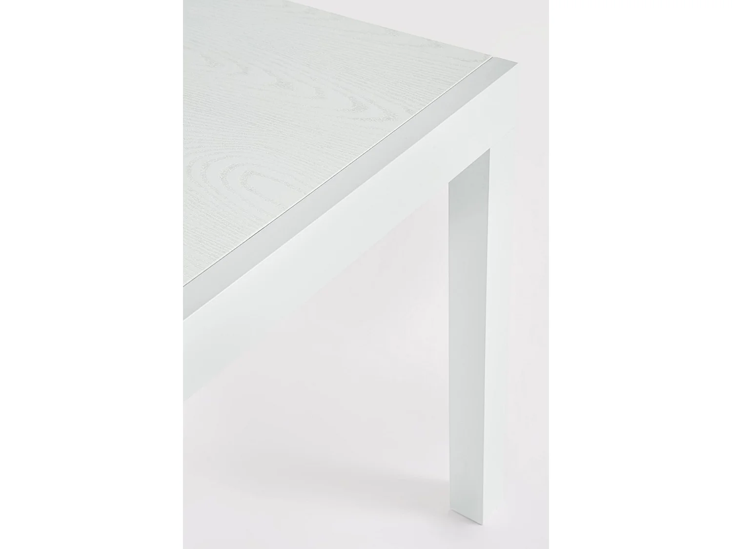 Table de jardin à rallonge avec plateau effet bois  - CLIV
