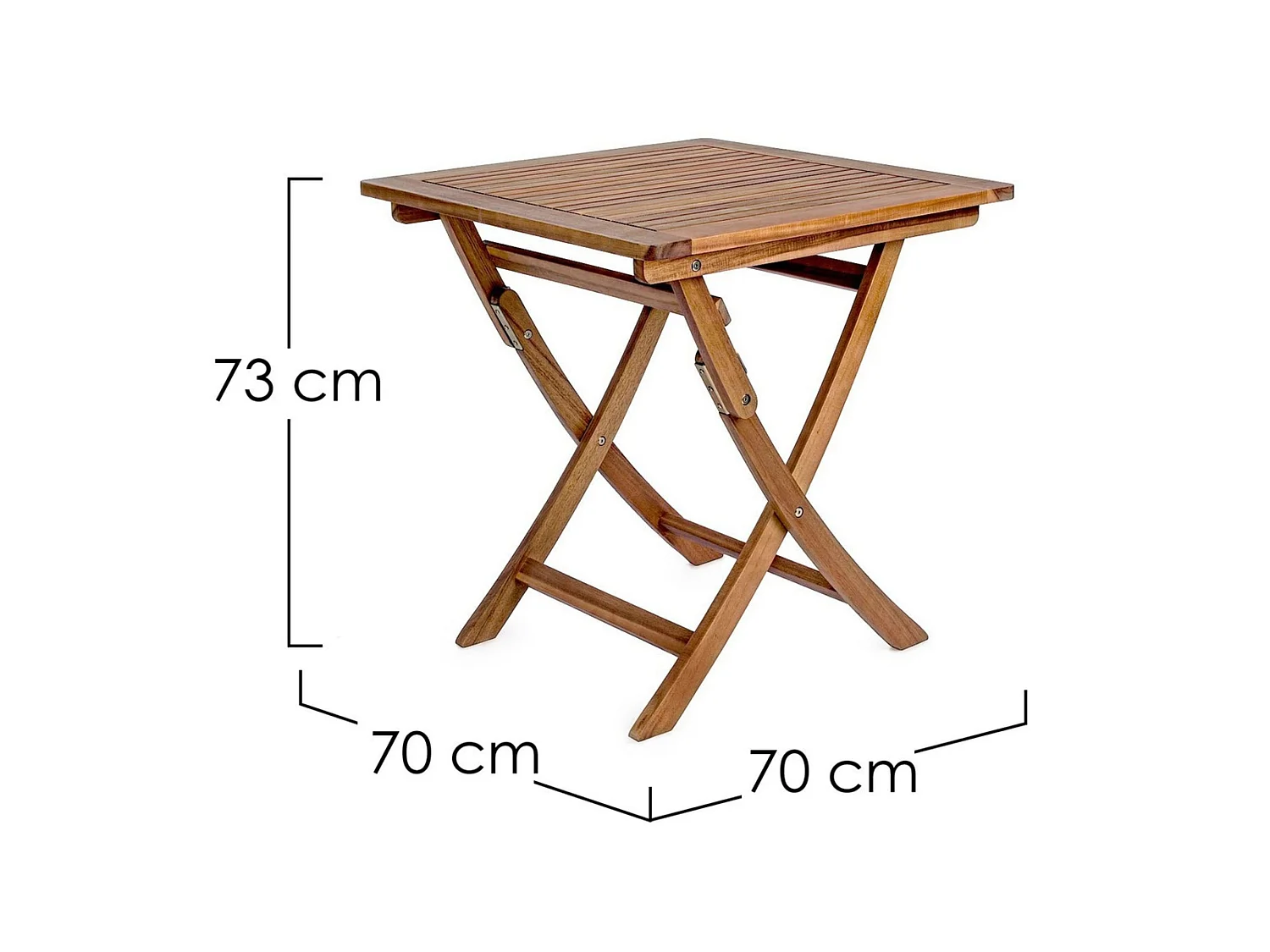 Table pliante en bois d'acacia - NOEMI