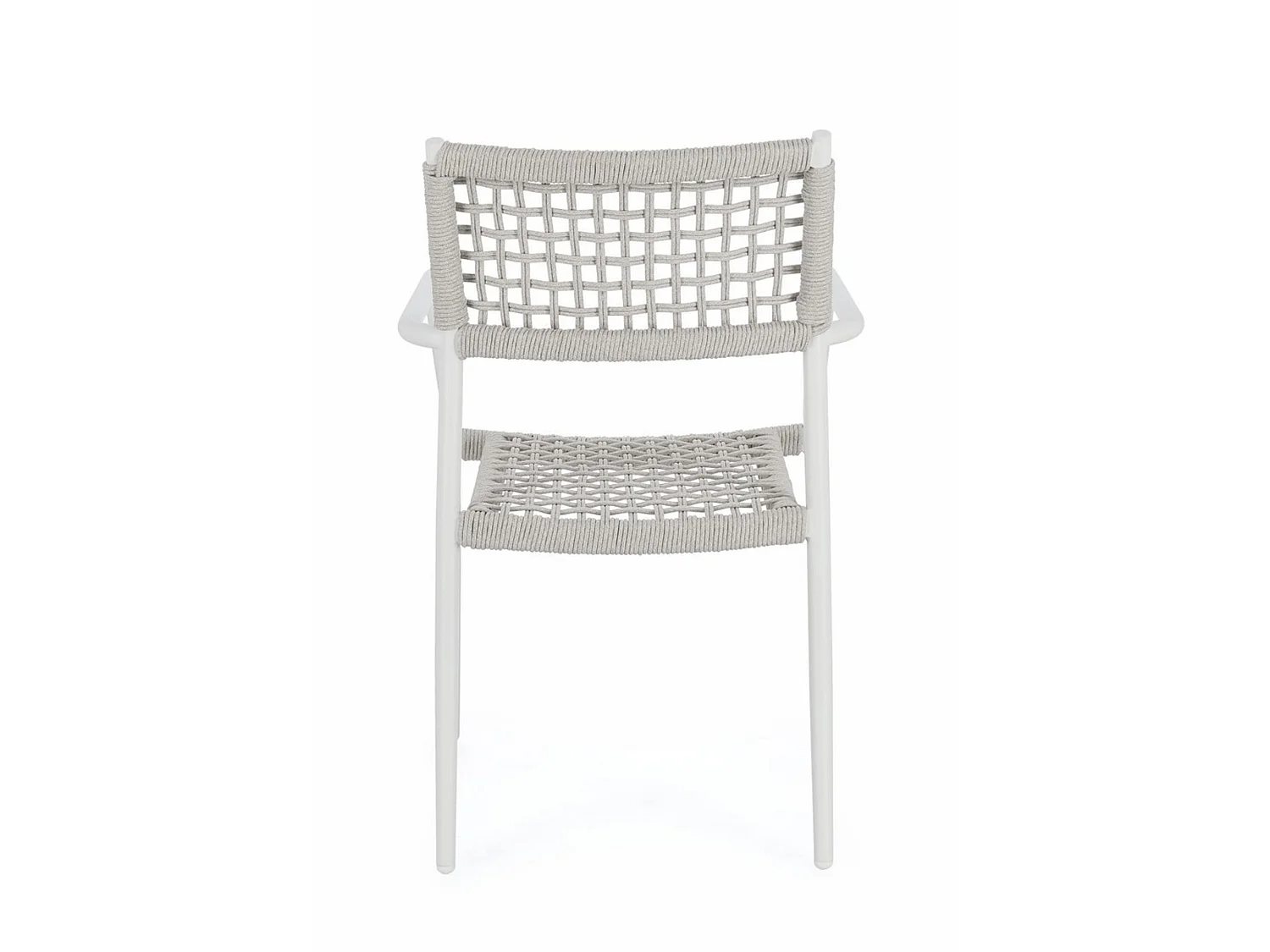 Juego de 4 sillas con reposabrazos en color blanco - BLANES