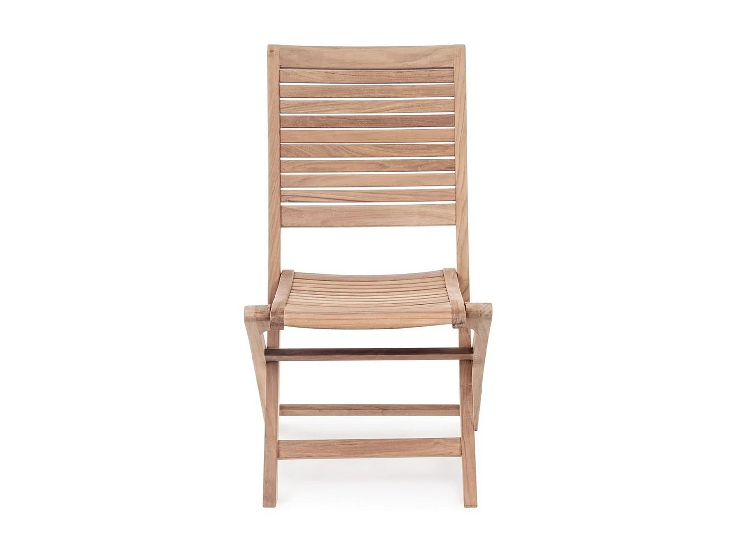Juego de 4 sillas plegables de madera de teca de alta calidad - GALILEA
