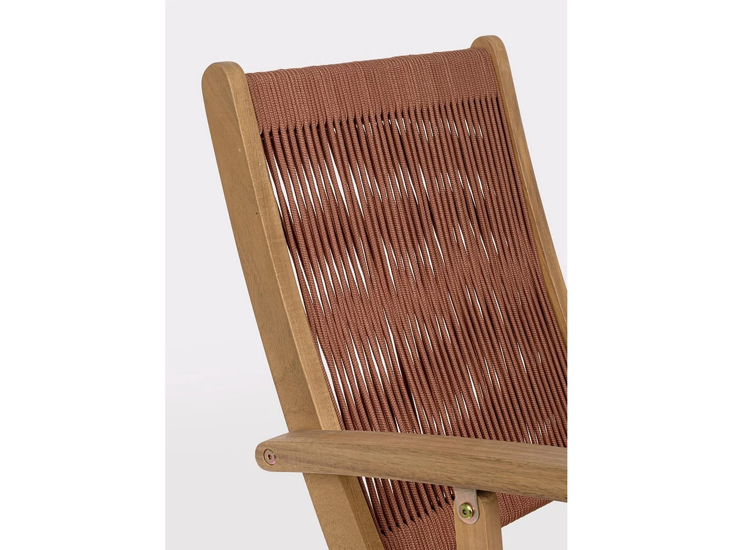 Lot de 2 chaises pliantes en bois d'acacia - MONSARAZ