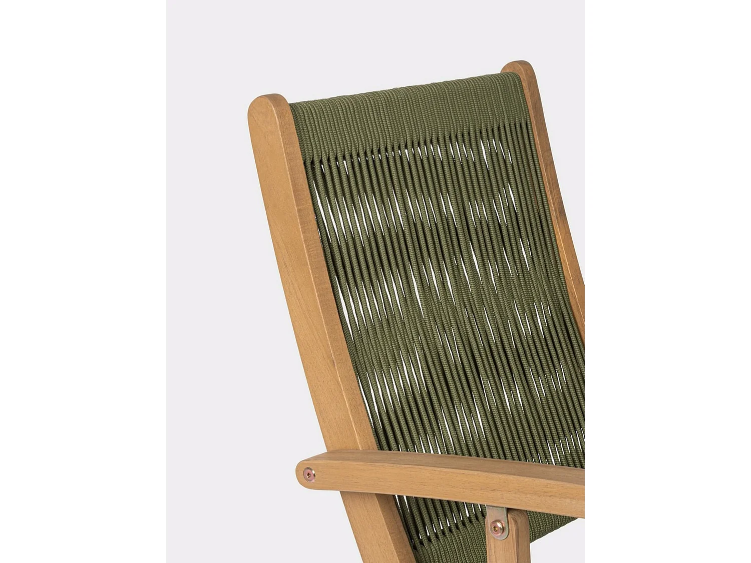 Lot de 4 chaises pliantes en bois d'acacia - MONSARAZ