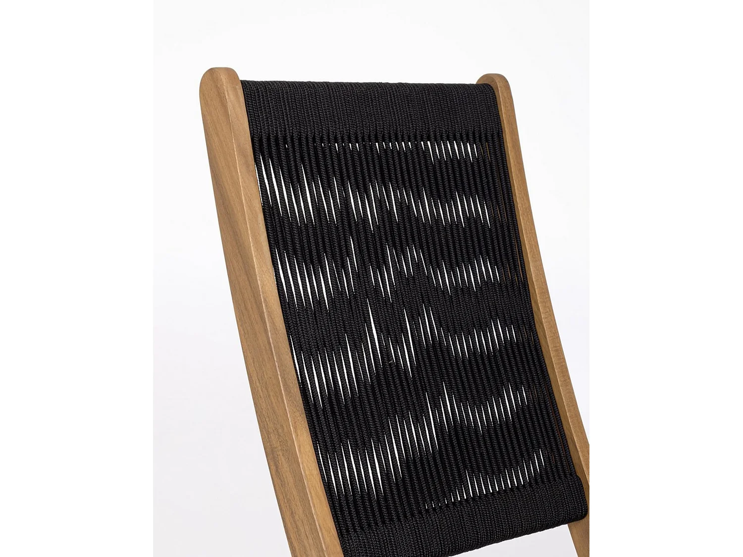 Lot de 2 chaises pliantes en bois d'acacia - MONSARAZ