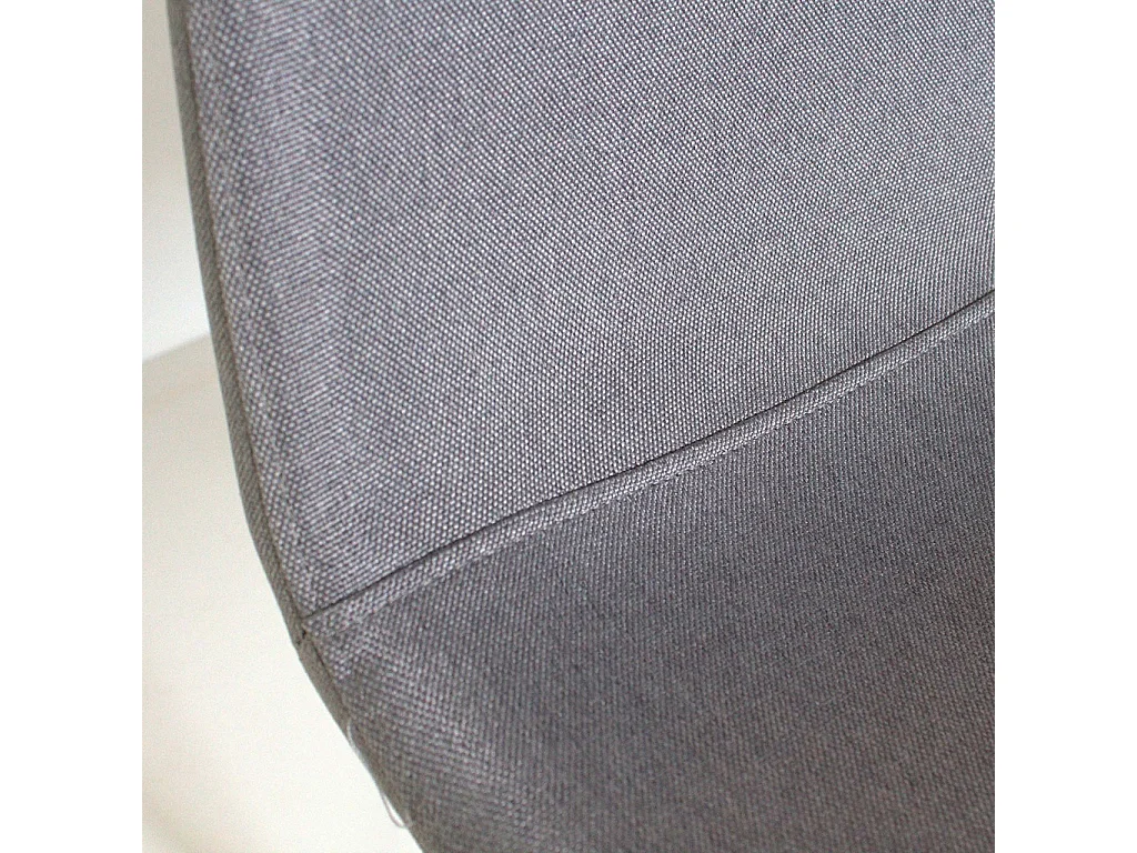 Pack de 4 Sillas de Comedor Tapizadas en Gris – Patas Metálicas con Acabado Roble Aserrado – Diseño Moderno y Confortable