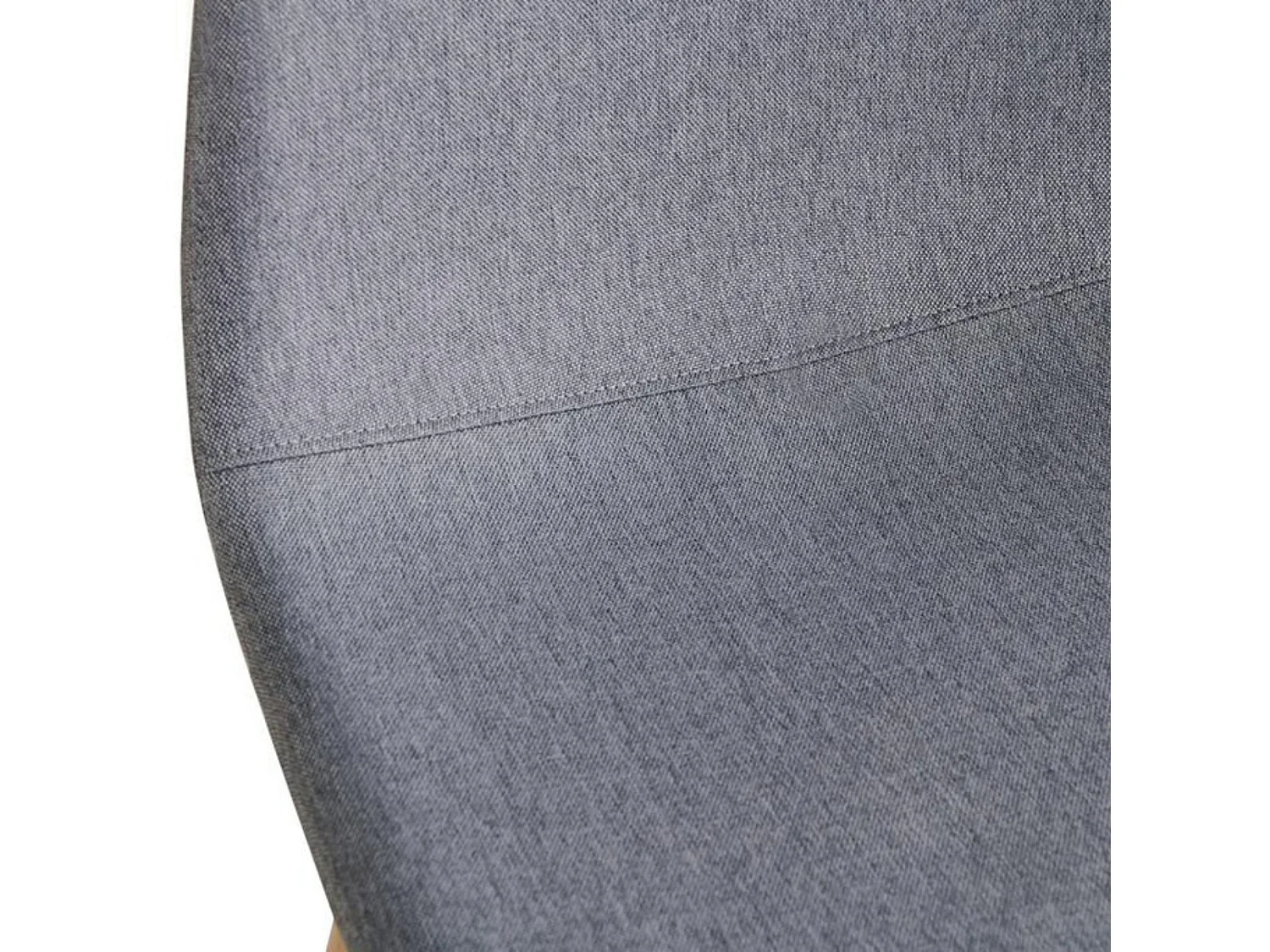 Pack de 4 Sillas de Comedor Tapizadas en Gris – Patas Metálicas con Acabado Roble Aserrado – Diseño Moderno y Confortable
