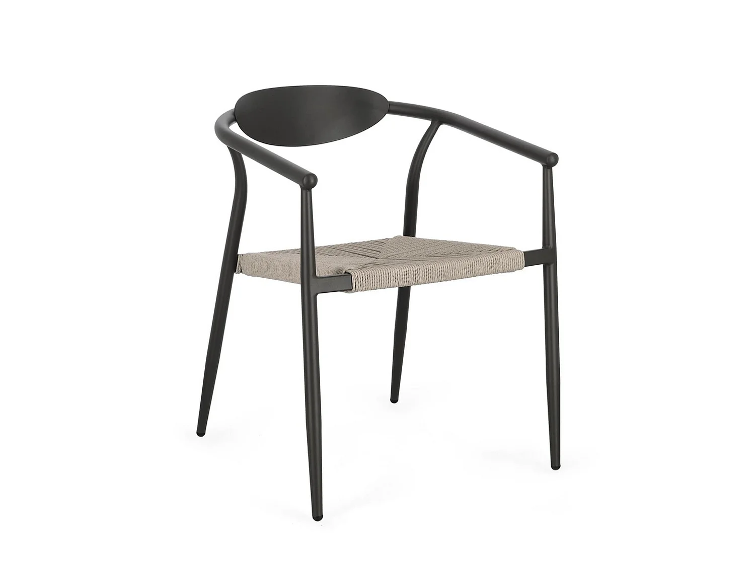 Lot de 4 chaises avec structure en aluminium - MORAIRA