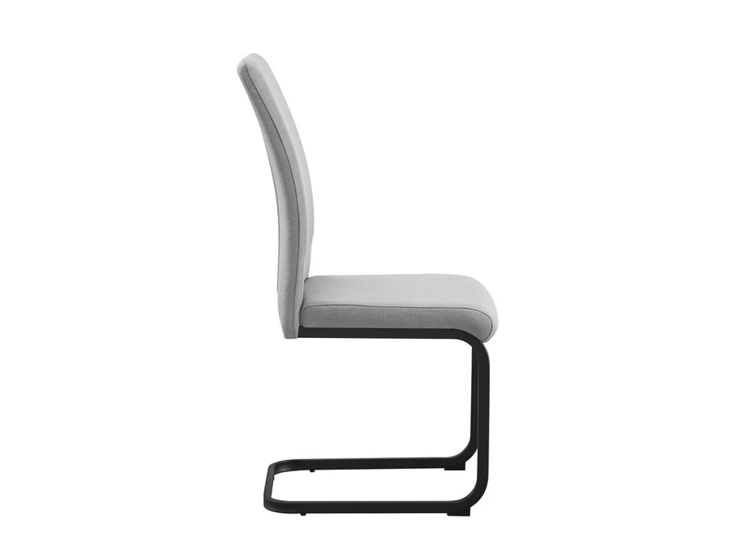 Pack 4 sillas tapizadas gris ceniza con estructura metálica negra – diseño moderno y cómodo para comedor o salón