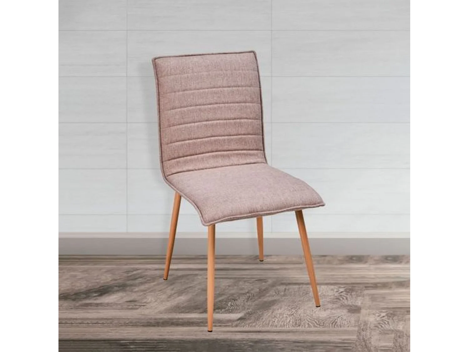 Pack de 4 Sillas de Comedor Tapizadas en Tela – Sillas Modernas con Patas Metálicas Color Cambria, Confort y Estilo, 87 cm