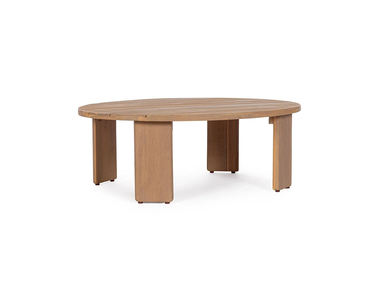 Tavolino ovale in legno di acacia massello - GIRONA