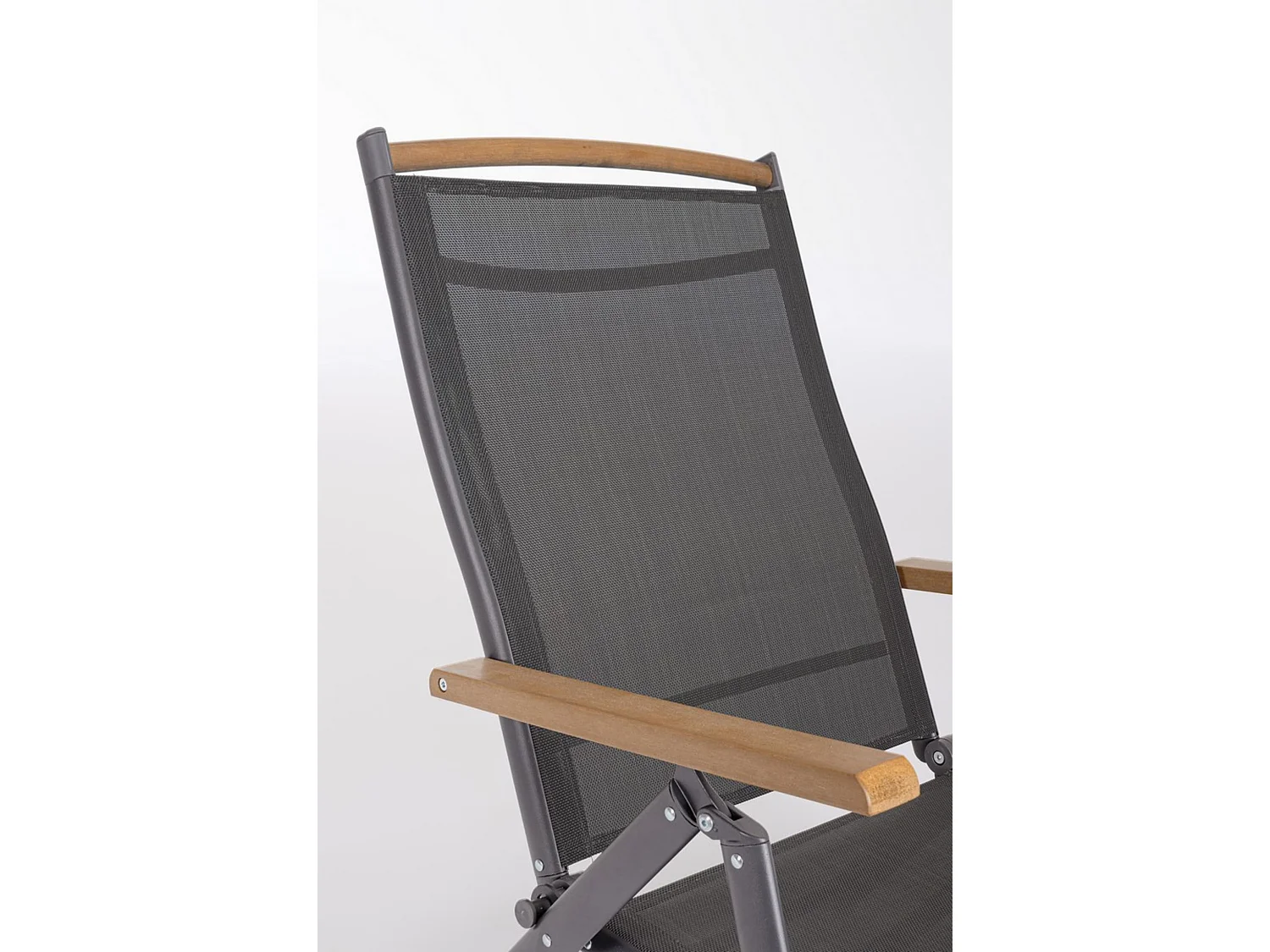 Set van 2 tuinfauteuils van textilene met aluminium frame - SANTANDER