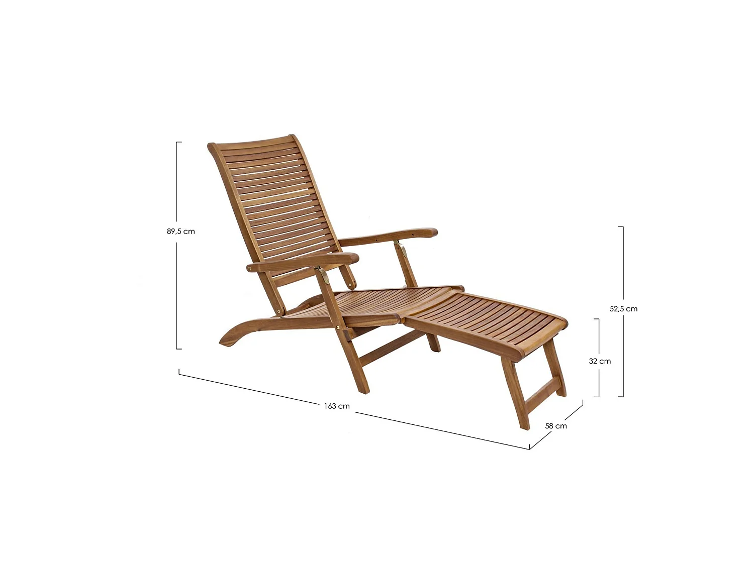 Sessel aus Akazienholz - NOEMI
