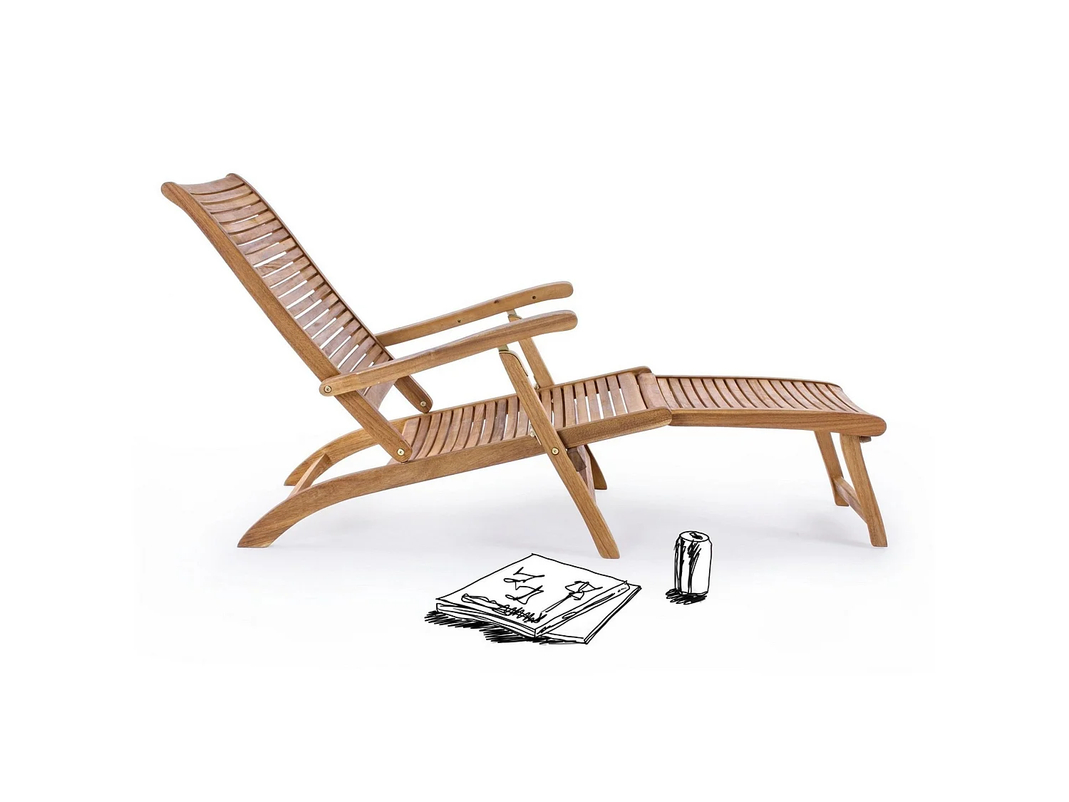 Sessel aus Akazienholz - NOEMI