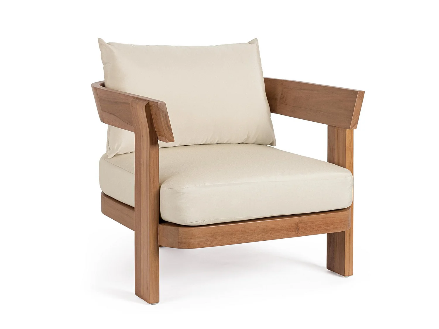 Lænestol med stel i certificeret teak - NOJA