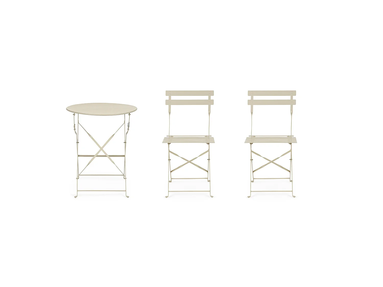 Ensemble bistrot composé d'une table et de 2 chaises - AUSTIN