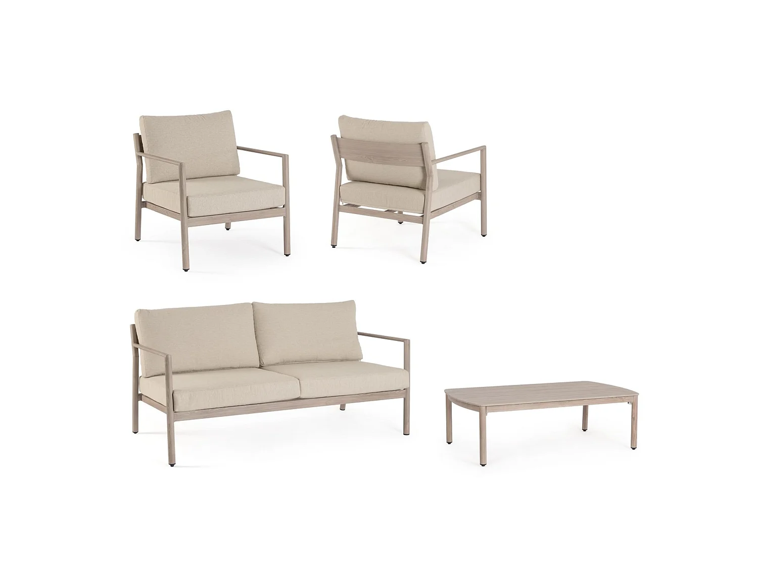 Set salotto da giardino composto da 2 poltrone - CADAVAL