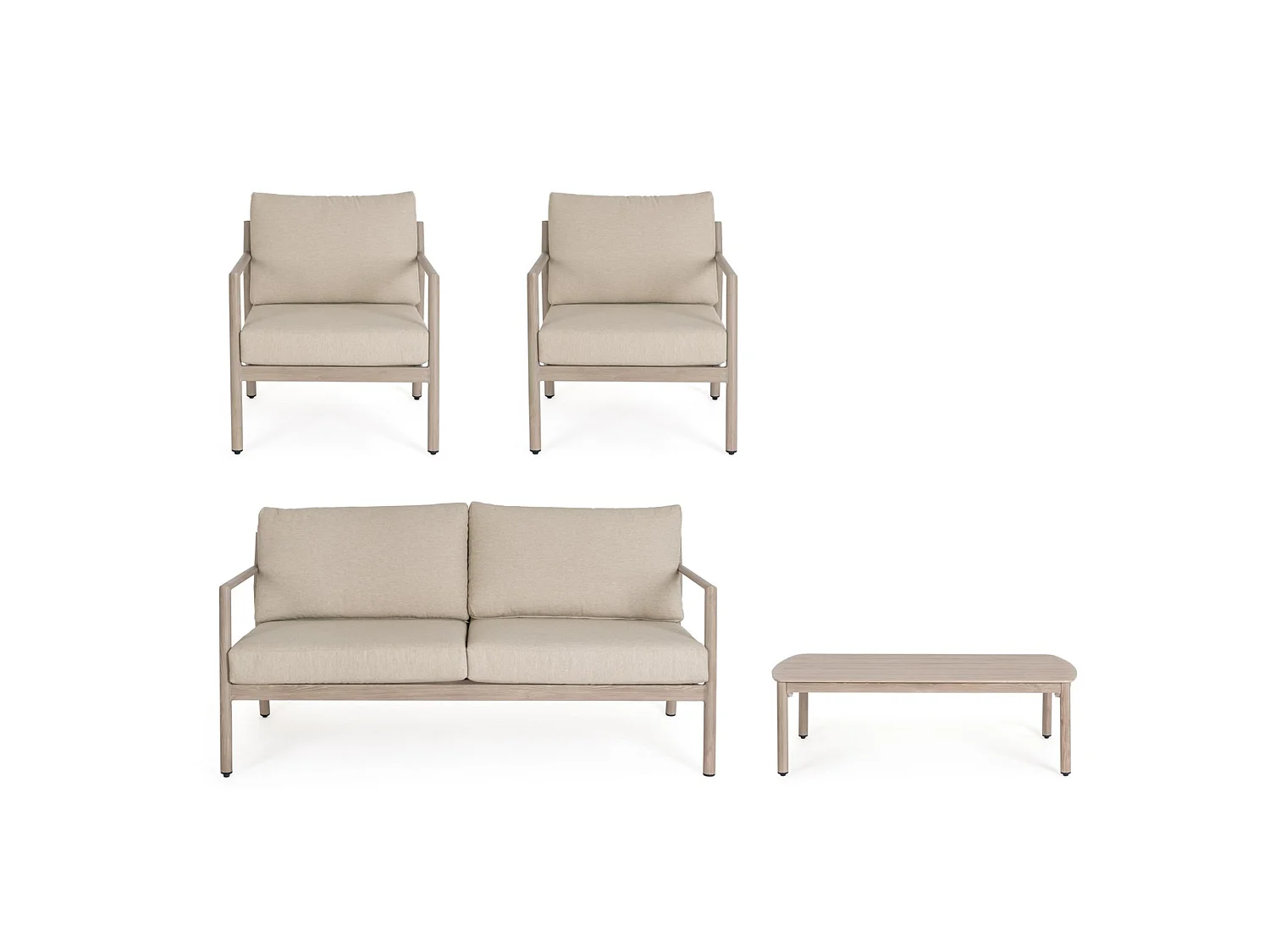 Set salotto da giardino composto da 2 poltrone - CADAVAL