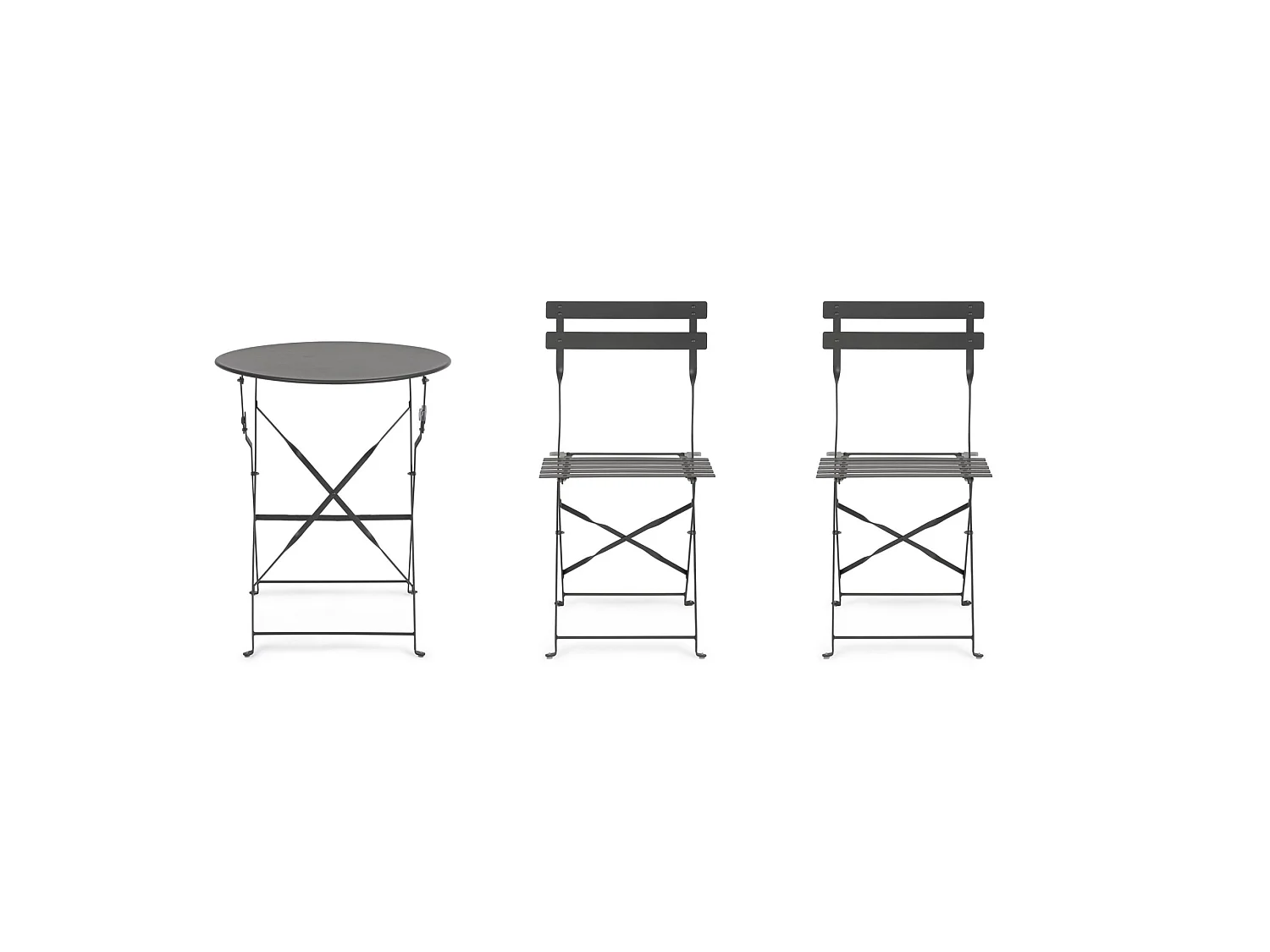 Ensemble bistrot composé d'une table et de 2 chaises - AUSTIN
