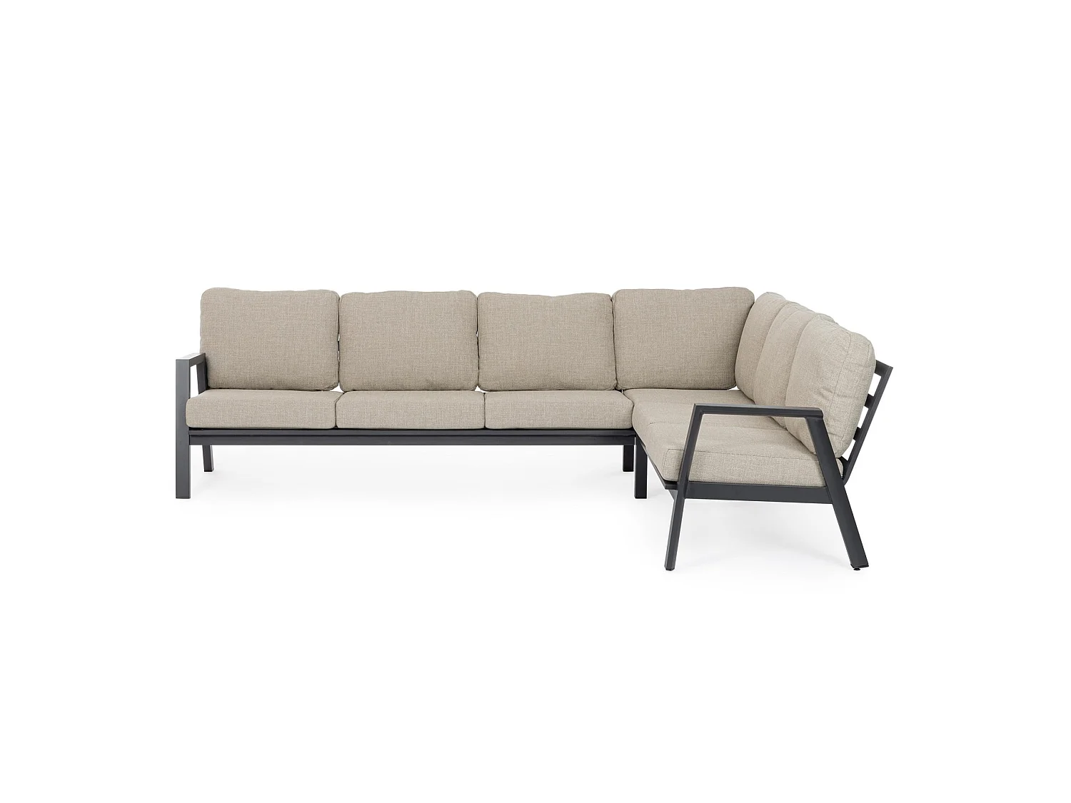 Ensemble de salon d'angle de jardin avec coussins beiges  - PENICHE
