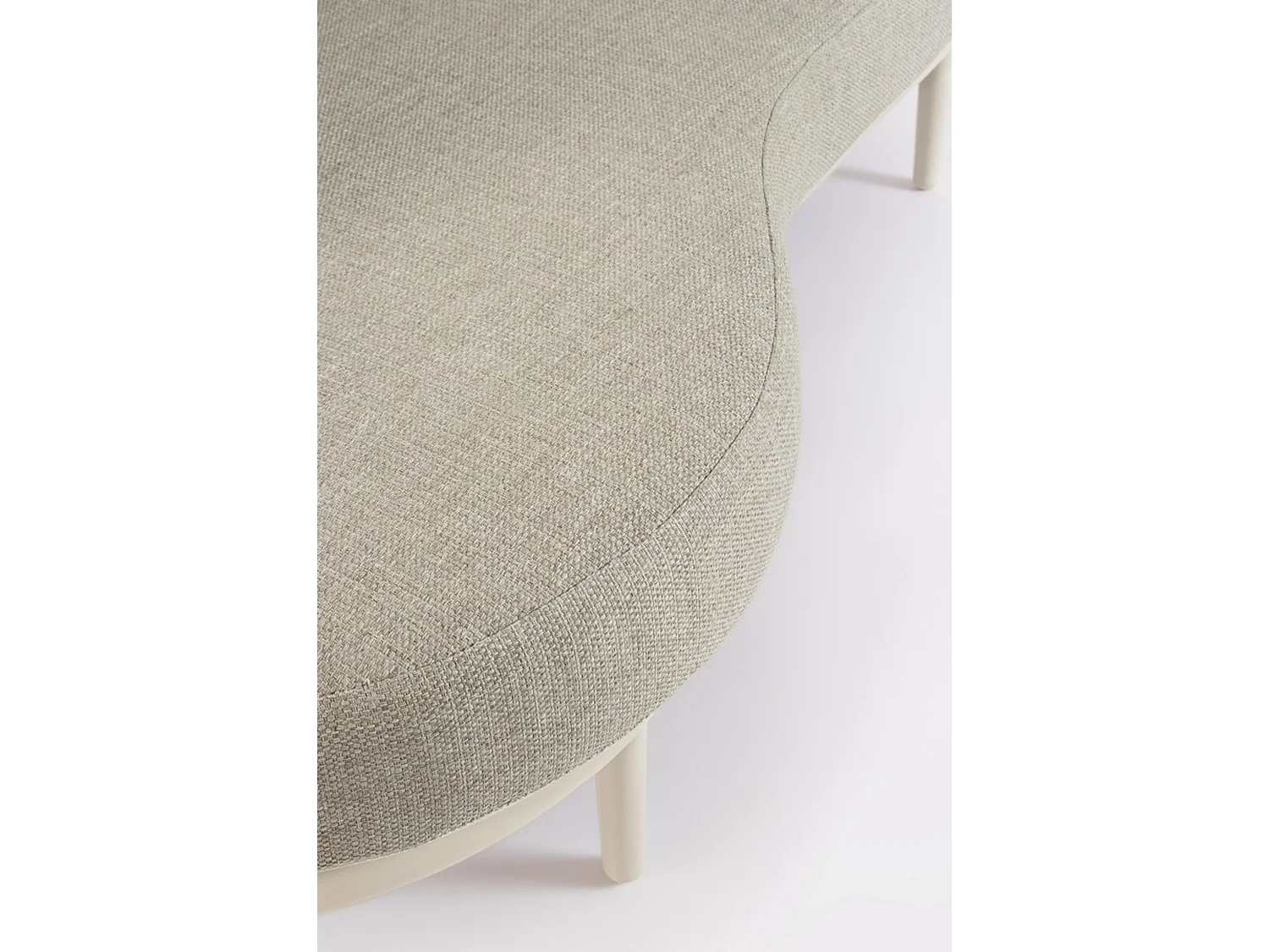Havemøbelsæt med hjørnesofa og beige puder - SAGRES