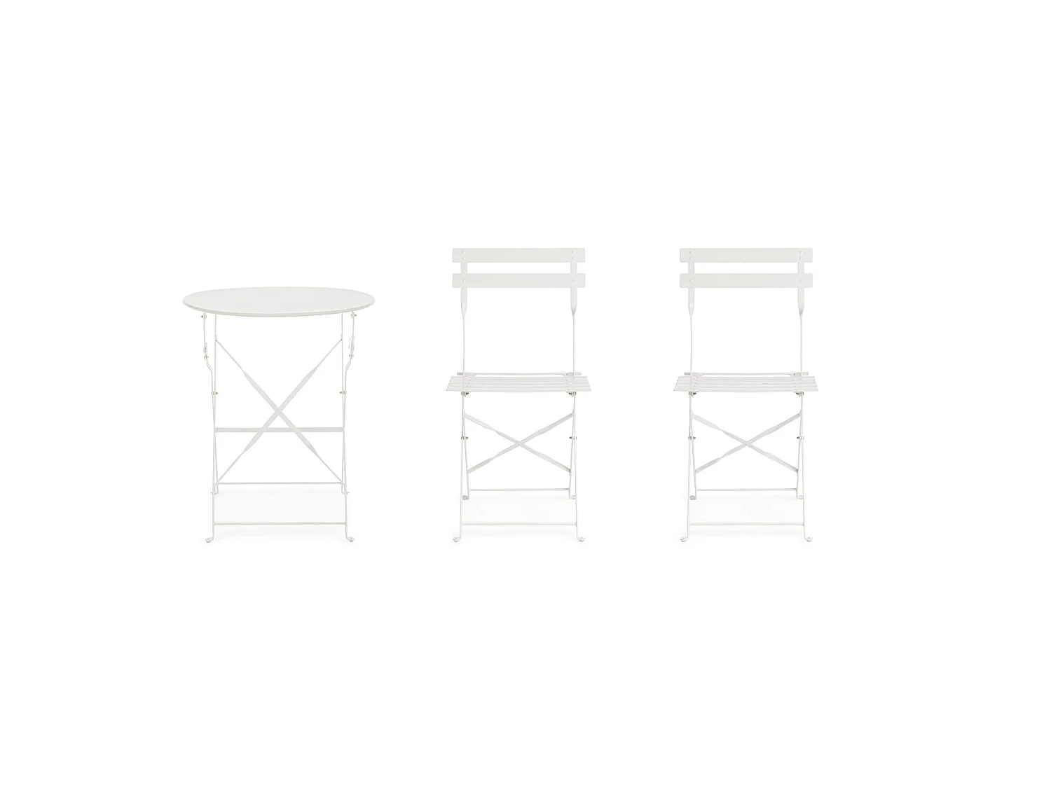 Set bistrot composto da tavolo e 2 sedie - AUSTIN