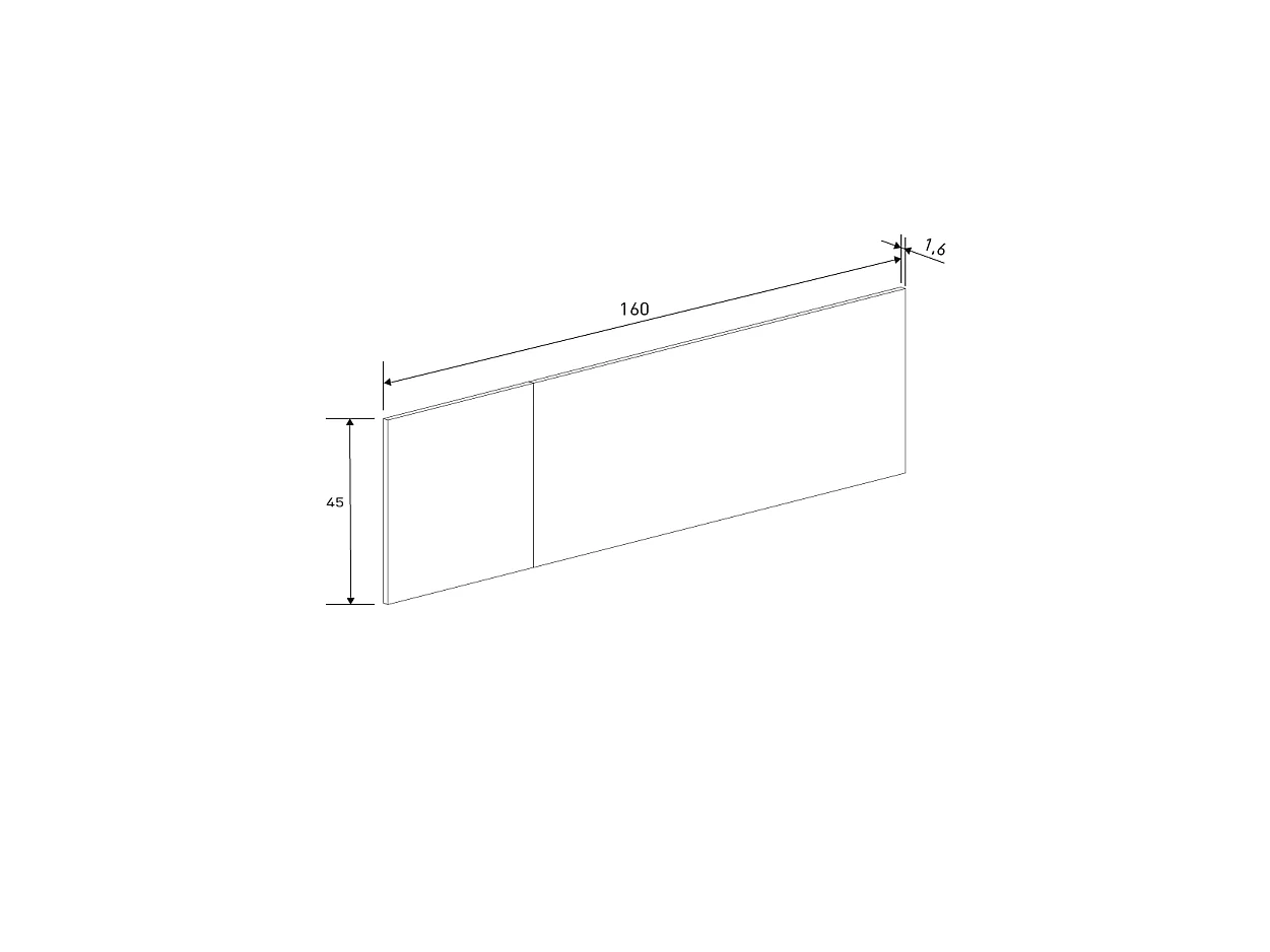 Cabecero de Matrimonio de Melamina con Herrajes + 2 Mesitas de Noche de Melamina con 3 Cajones, Color Mauvella-Beig (Cabecero 45 x 160 x 1,6 cm | Mesi