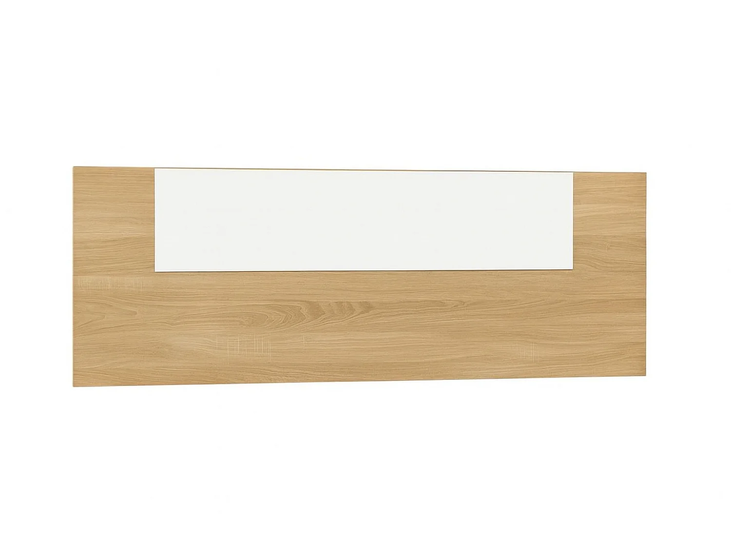 Meyvaser Cabecero Cama 150 Blanco y Cambria – Estilo Nórdico Minimalista, 160x45x1.6 cm, Cabecero de Pared para Camas 140/150/160, Fácil Montaje