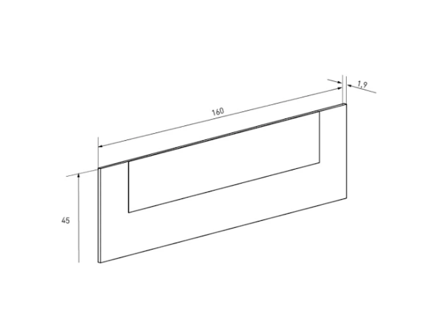 Meyvaser Cabecero Cama 150 Blanco y Cambria – Estilo Nórdico Minimalista, 160x45x1.6 cm, Cabecero de Pared para Camas 140/150/160, Fácil Montaje