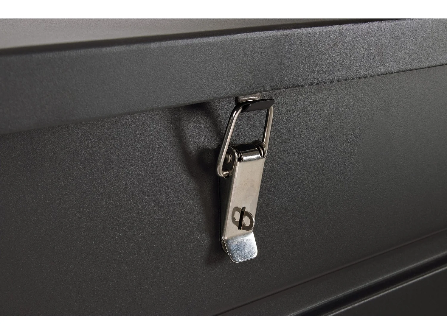 Coffre de jardin en aluminium anthracite, avec roulettes - BURGOS