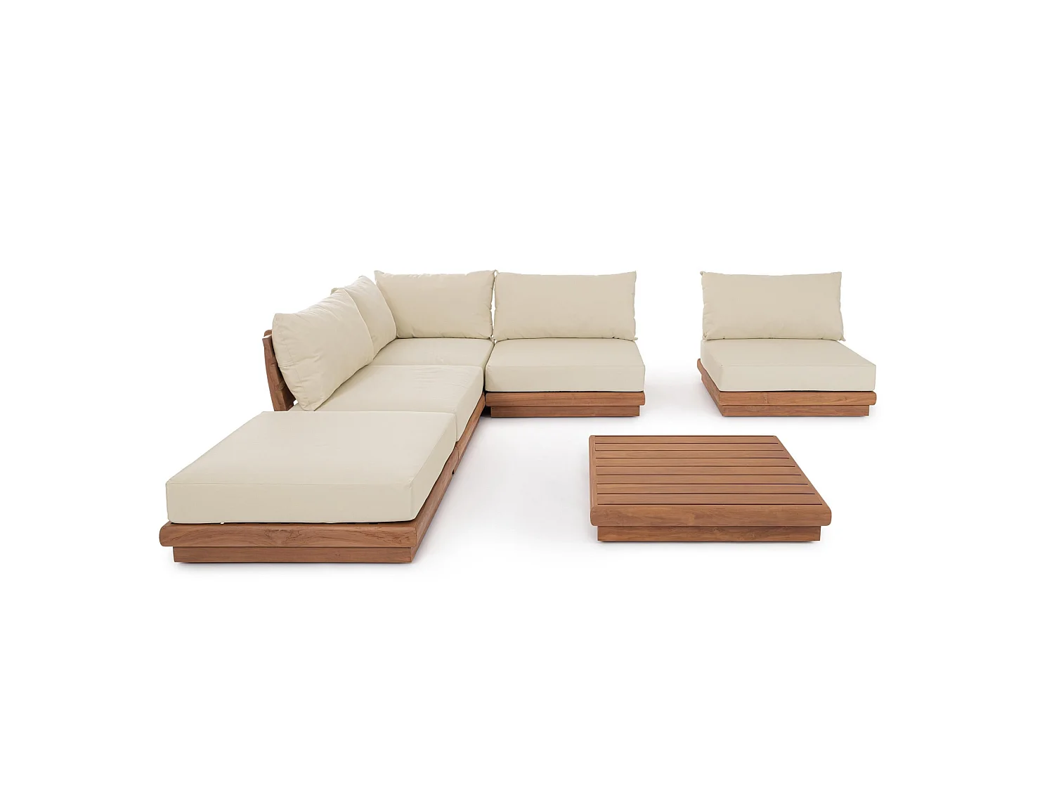 Repose-pieds en teck certifié de grande qualité - BILBAO