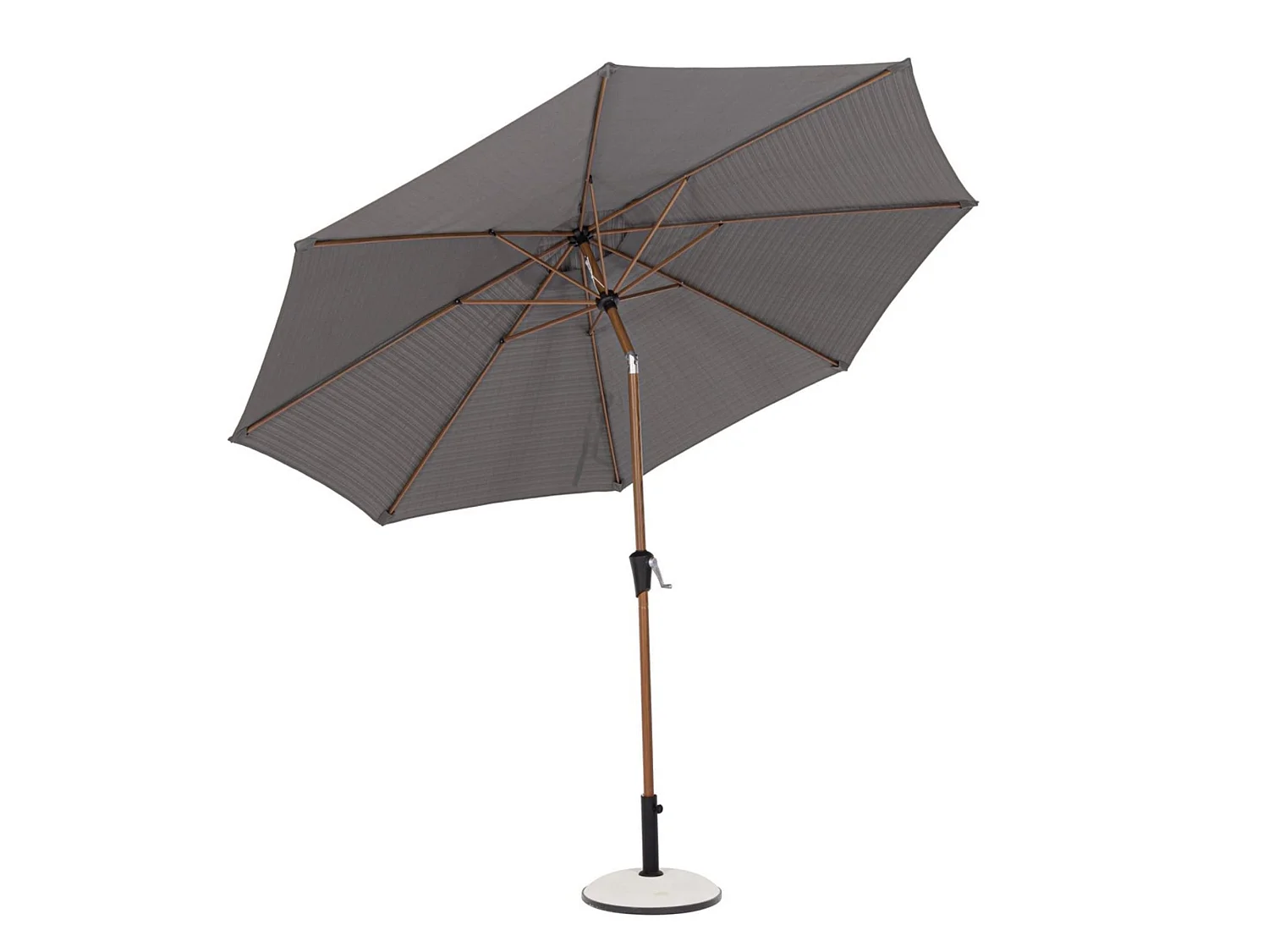 Parasol rond avec finition effet bois - PALINURO