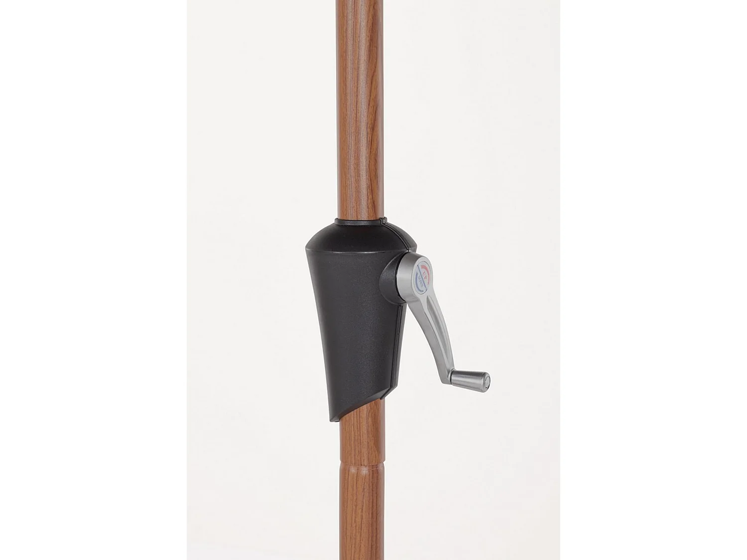 Parasol rond avec finition effet bois - PALINURO
