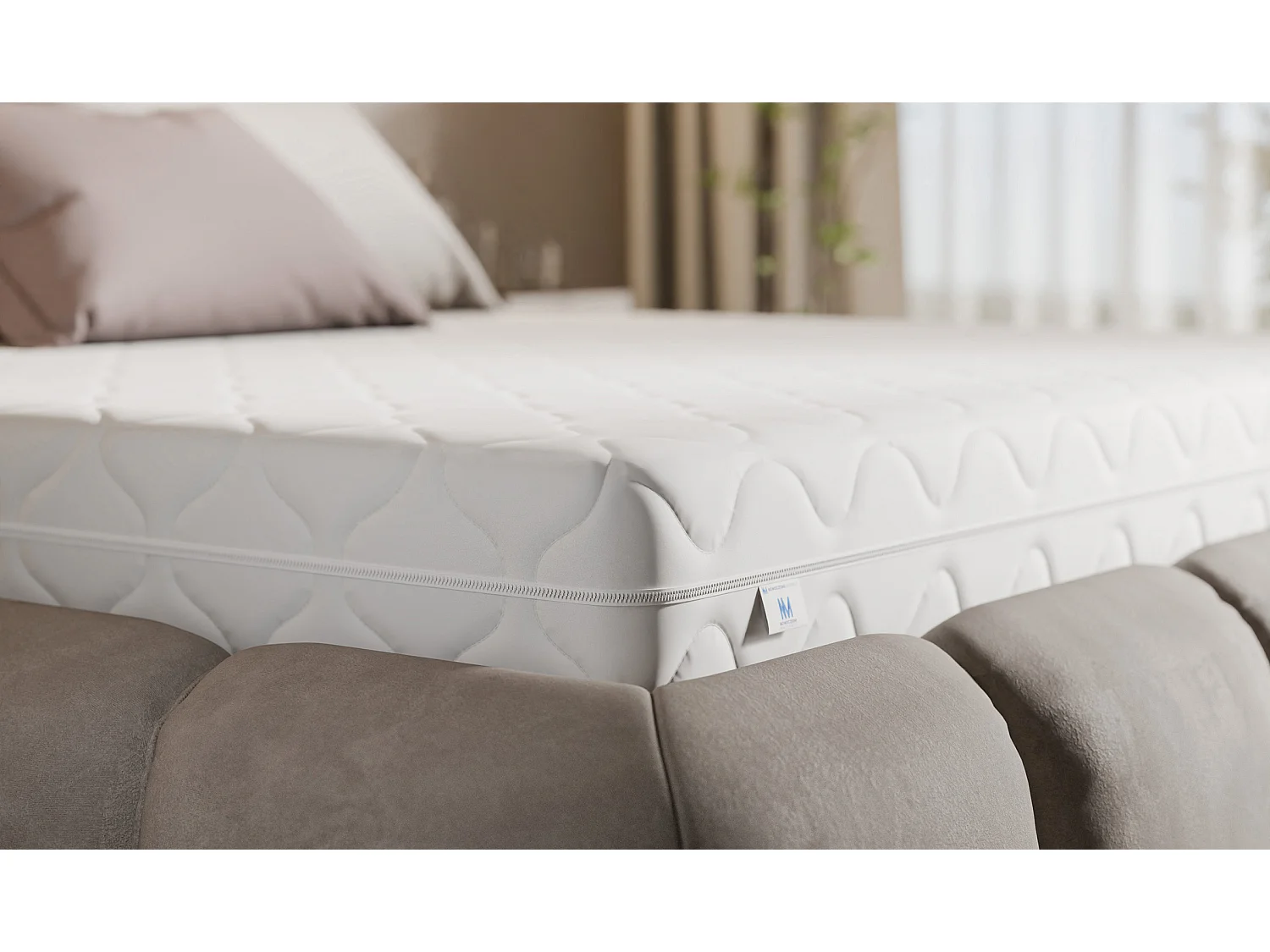 Matelas 180 x 200 à ressorts ensachés, mi-ferme, 16 cm, SUPER TINO, réversible H8