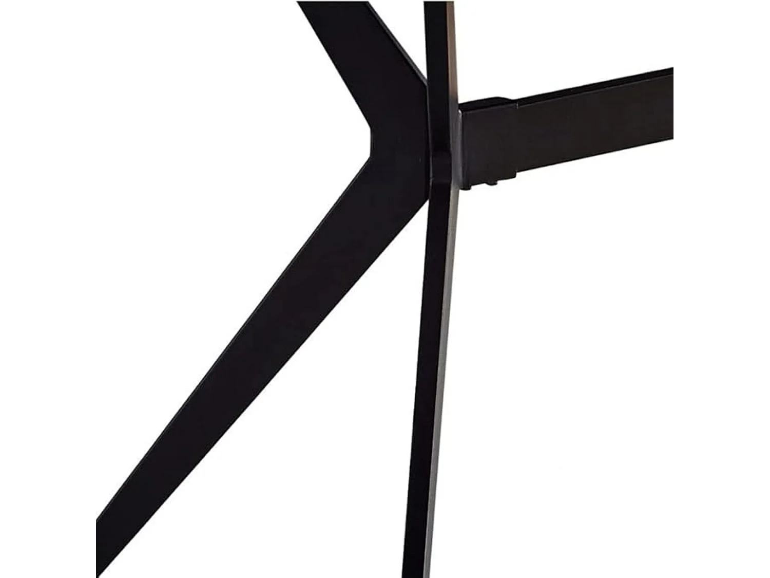 Mesa de Comedor con Sobre Cerámico Efecto Mármol – Mesa Rectangular Moderna con Estructura Metálica Negra, 160 x 90 x 76 cm.