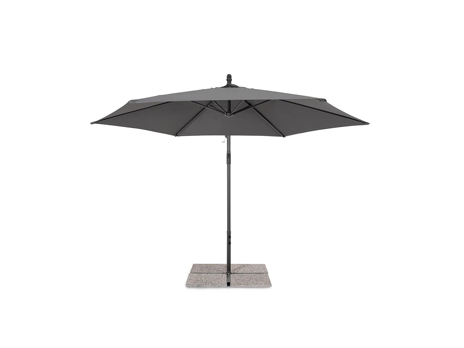Parasol à bras gris foncé et anthracite - SINEU