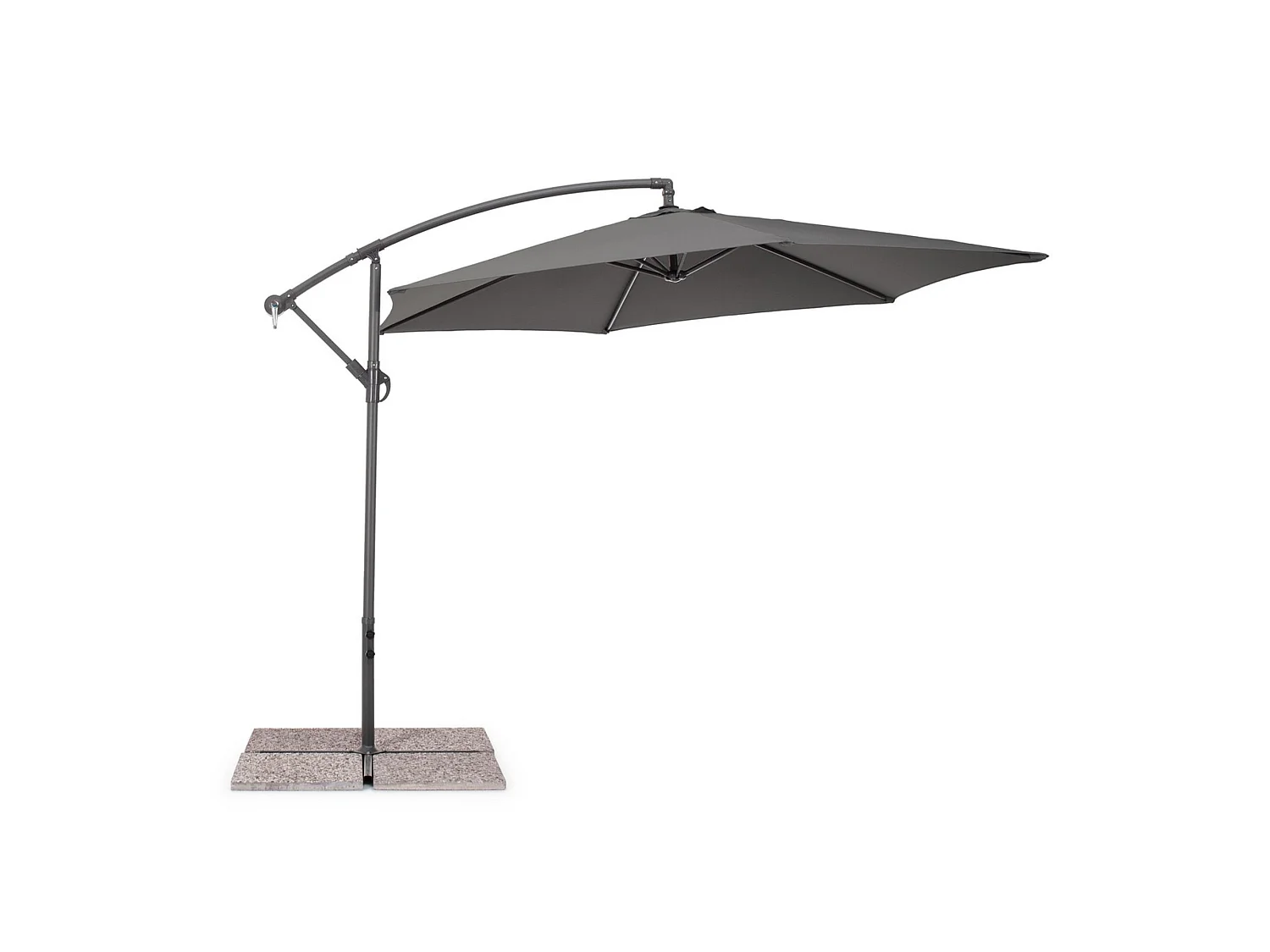 Parasol à bras gris foncé et anthracite - SINEU