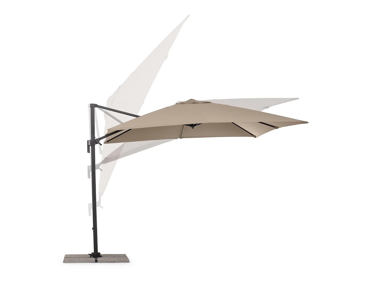 Parasol à bras taupe - ARTA